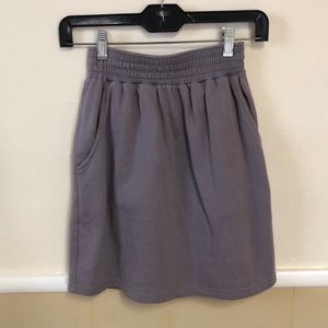 American Apparel Grey-Purple Mini Skirt